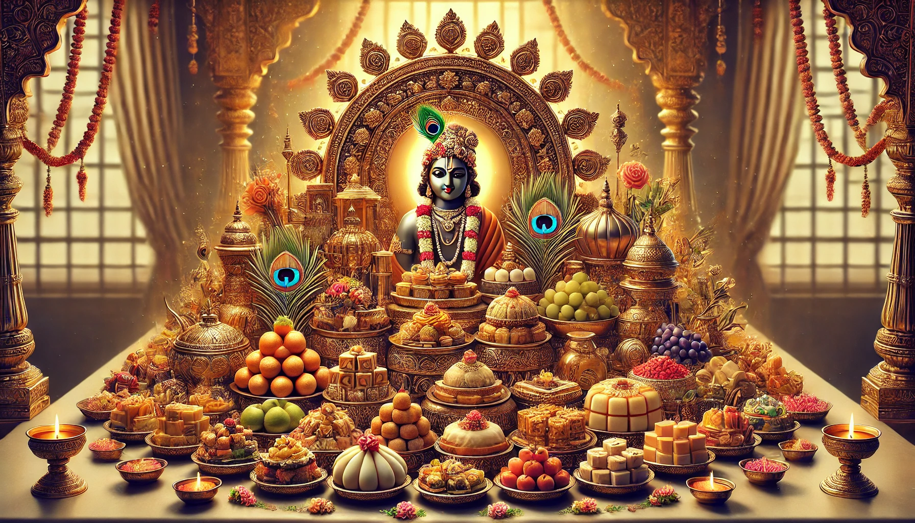 श्री कृष्ण के 56 भोग 56 offerings of Shri Krishna