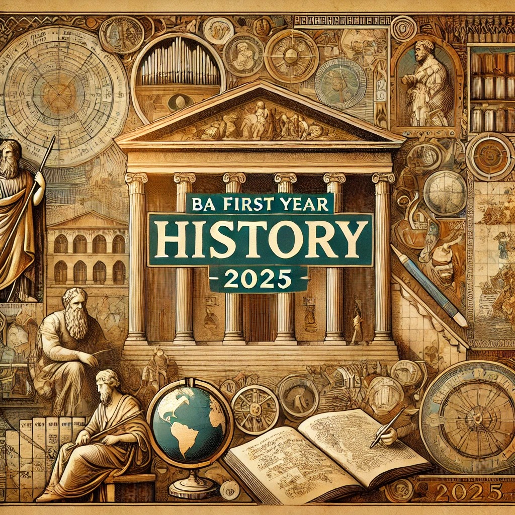 बी ए प्रथम वर्ष इतिहास-2025 BA FIRST YEAR HISTORY-2025