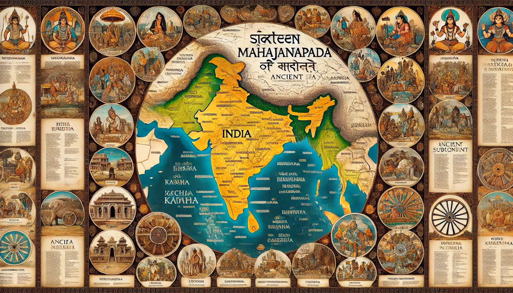 सोलह महाजनपद की जानकारी Information about sixteen Mahajanapadas
