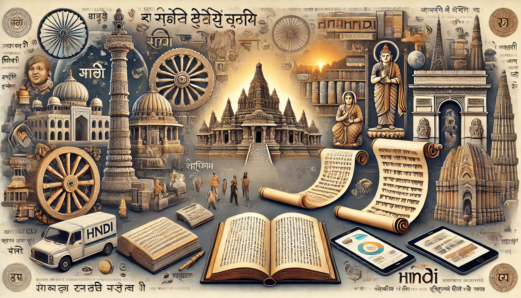 हिन्दी भाषा का इतिहास और विकास History and development of Hindi language