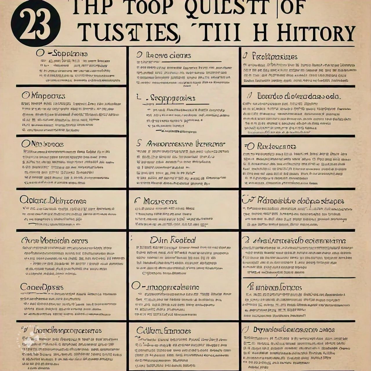 UPSC Top 23 qustions Of History