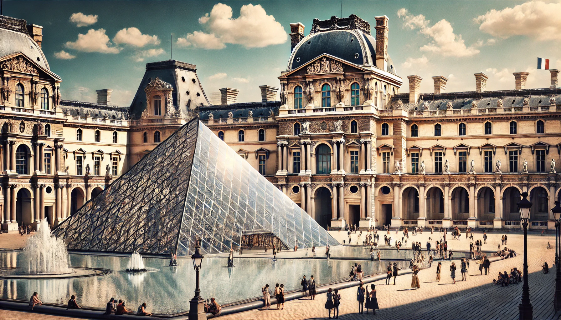 लूव्र म्यूज़ियम पेरिस, फ्रांस Louvre Museum Paris, France