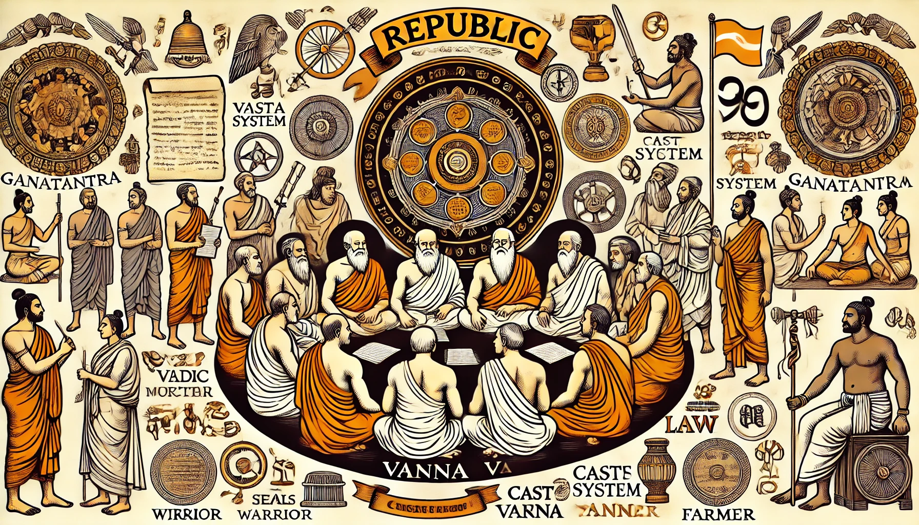 गणतंत्र और वर्ण में संबंध स्पष्ट relationship republic and caste is clear